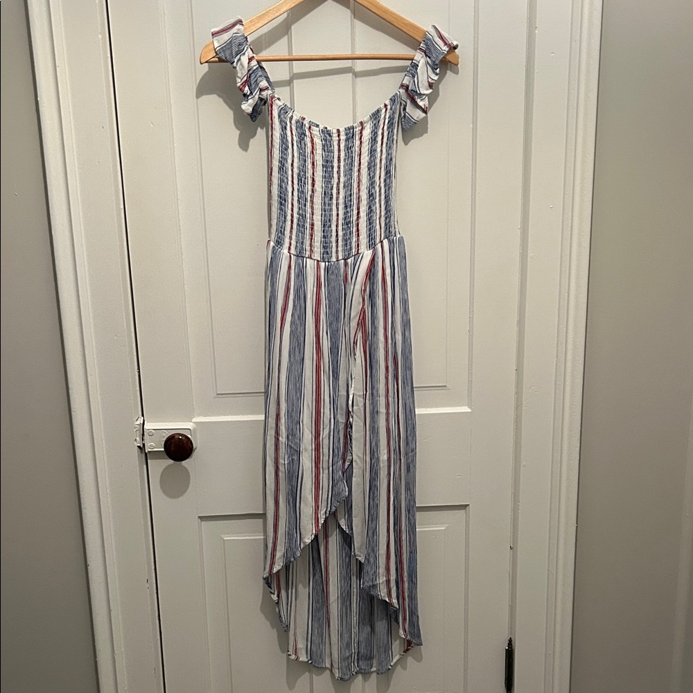 Charlotte Russe Red and Blue Striped Top